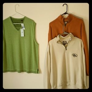 Quarter Zip and NWT Sweater Vest